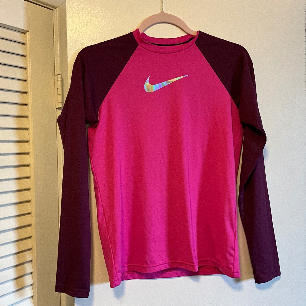 girls XL Nike Pink Swim Shirt